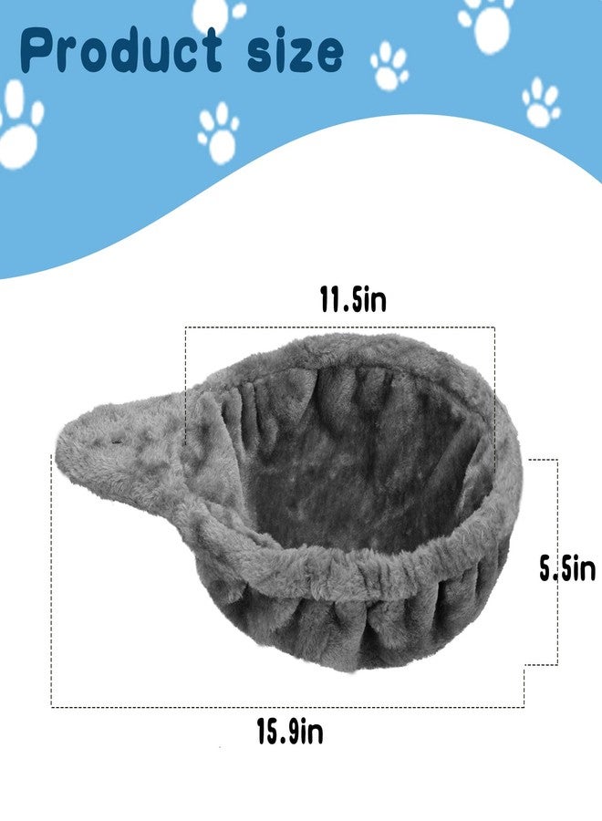 UXIETIN أرجوحة شجرة قطط مريحة للقطط الكبيرة مع سلة عميقة - تصميم ملحق إضافي لبرج القطط، بديل كبير جدًا (12.4 بوصة) (رمادي) - Image 4
